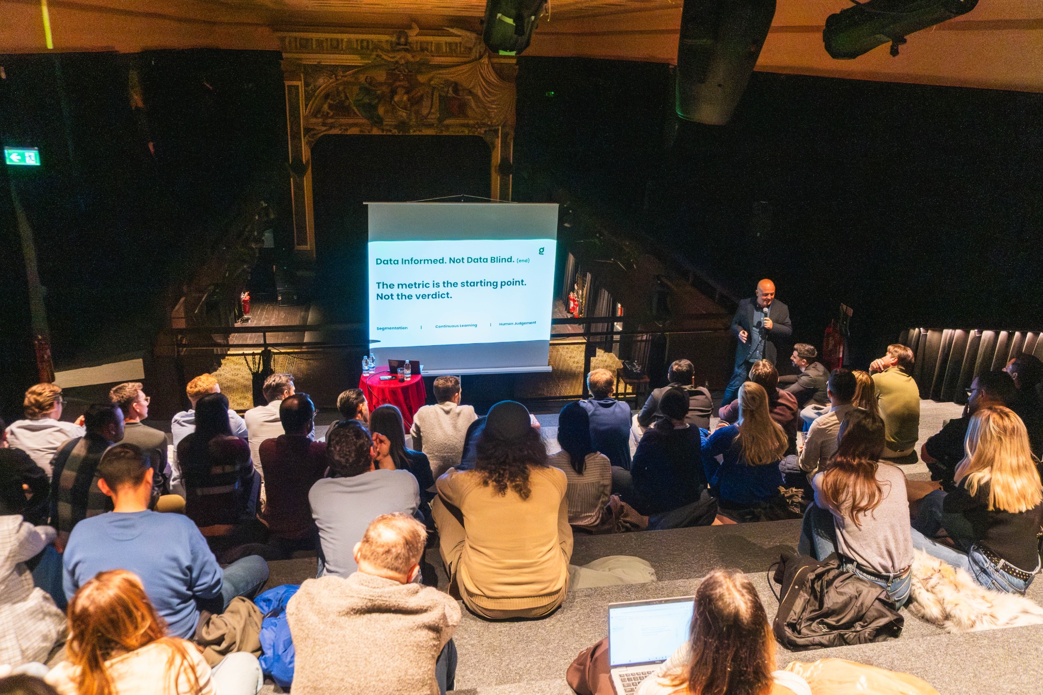 Data Informed, Not Data Blind, a view of the room